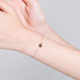 Le Loup " I Wish"  Gold Circle Bracelets