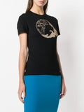 Versace Collection Black and Gold-toned T-shirt