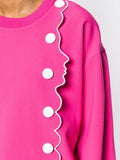 Vivetta Pink Button Top