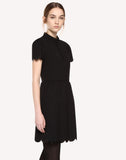 Red Valentino Dress in Cady Tech with Scallop Detail