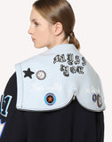 Red Valentino Light Tech Bomber With Embroidered Space Patches