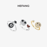 He Fang Emotion Smiling Face Love Ring