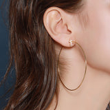 Le Loup Vintage sweetheart Gold Earring with Gold Heart  NO.1