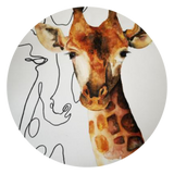 niche Original Kids' Drawing Giraffe Hoodie