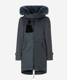 Peuterey Long Parka in Pure Cotton Twill