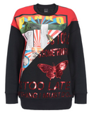 Pinko SWEATSHIRT WITH PRINT AND LETTERING