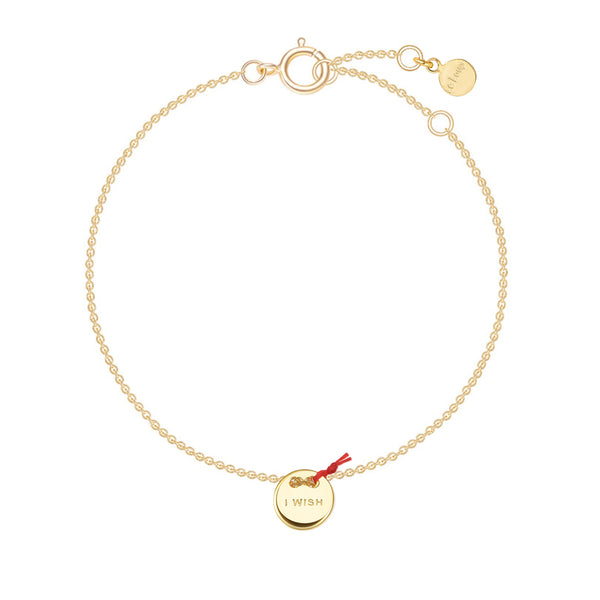 Le Loup " I Wish"  Gold Circle Bracelets