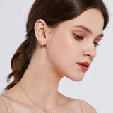 Le Loup Tropical Leaf Earring Gold Right
