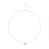 Le Loup " I Wish"  Silver Circle Necklace